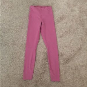 High waisted pink leggings